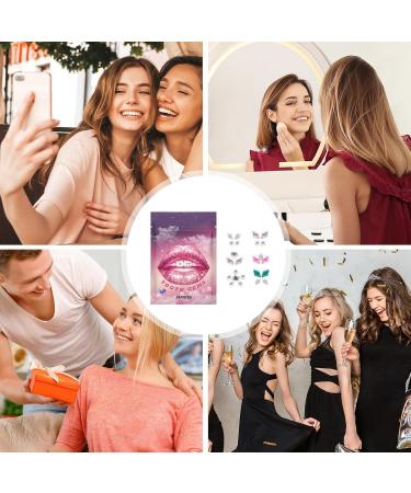 Rhinestone Stickers for Teeth | Crystal Rhinestone Stickers for Teeth Portable Teeth Stickers Decorative Smile Enhancement Supplies for Women Men Boys Girls - Buy Online on GoSupps.com