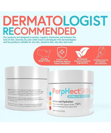 Severely Dry Skin Relief Cream with Cupuacu and Shea Butter - Fragrance-Free Moisturizer for Body and Face - 8 Oz - Buy Online on GoSupps.com