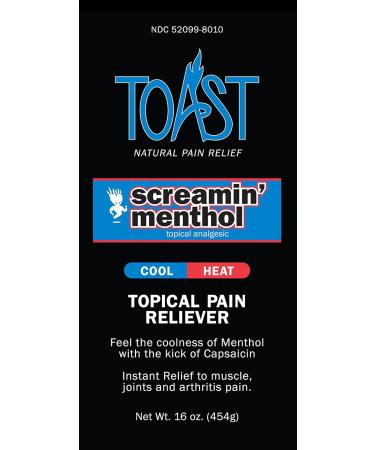 Buy Toast Screamin Menthol Cool Heat Topical Pain Relief Cream - 16 oz for Muscles & Joints Relief | Fast International Shipping - Buy Online on GoSupps.com