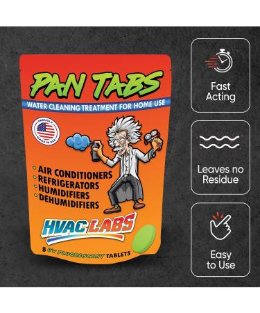 Mad Tabs 8pcs - AC Drain Line Cleaner & Odor Control Tablets | Prevent Water Damage & Overflow | USA Made Humidifier Treatment - Buy Online on GoSupps.com
