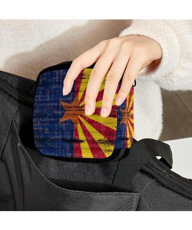 GIAPB Period Bag: Retro Flag Color Sanitary Napkin Storage & Makeup Pouch Holder | 4931 - Buy Online on GoSupps.com