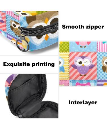 Colorful Funny Owl Napkin Storage Bags - Portable Period Pockets for Women Teens & Girls | Menstrual Cup Holder & Breastfeeding Insert - Buy Online on GoSupps.com
