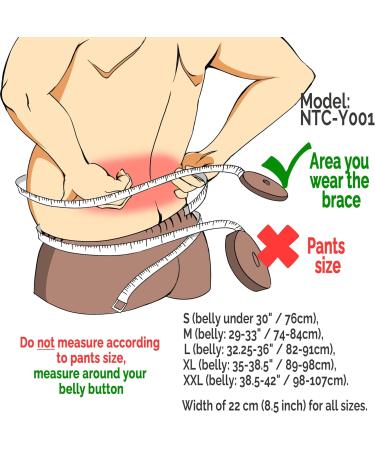 Neotech Care Adjustable Back Brace Lumbar Support Belt XL with Suspenders - Black - Buy Online on GoSupps.com