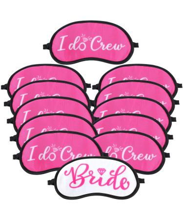 12 Pieces Bride and Bridesmaids Sleep Mask Bridesmaid Proposal Present Bridal Party Favor Eye Coverings Bachelorette Sleep Eye Masks Sleep Shade Blindfold Party Favor Accessories