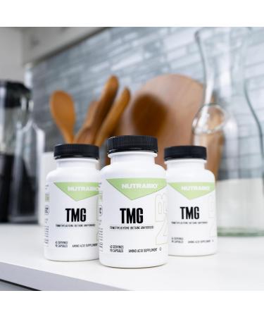 NutraBio TMG Supplements Betaine Anhydrous 500mg Capsules Trimethylglycine Homocysteine Support 90 Count (Pack of 1) - Buy Online on GoSupps.com