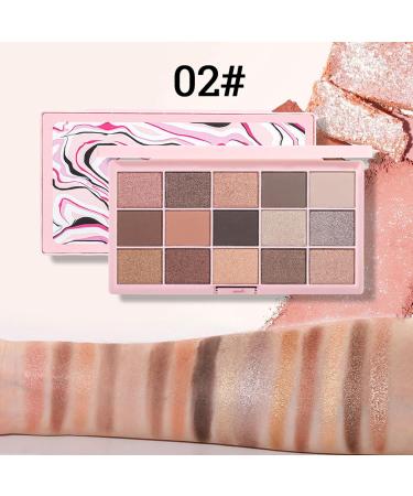 Blendable Eye Shades Makeup - Blendable Shining Natural-Looking Eyeshadow | Compact Face Makeup for Women for Gathering Dating Traveling Home Working Shopping Pochy 02# - Buy Online on GoSupps.com