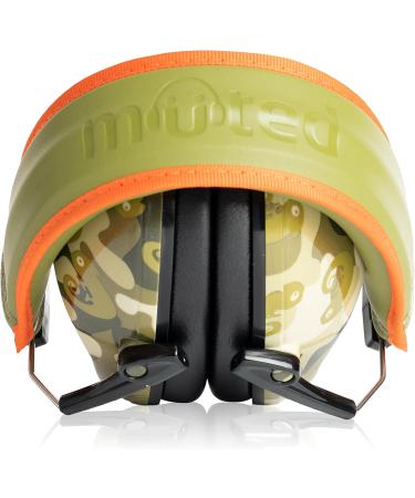 Muted Designer Hearing Protection for Kids - Adjustable Ear Muffs - Camo Chameleon Print - Buy Online on GoSupps.com