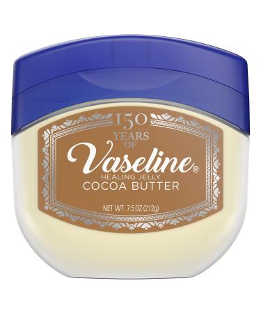 Vaseline Petroleum Jelly For Dry Cracked Skin Cocoa Butter 7.5 oz (Packaging May Vary) 7.5 Ounce (Pack of 1)