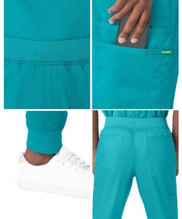 Landau Proflex Tailored Fit Stretch Jogger Scrub Pants for Men - Galaxy - Size Small - Buy Online on GoSupps.com