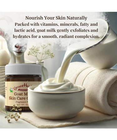Grace Harbor Goat Milk Skin Care Cream Unscented Nighttime Facial Moisturizer for Women Natural Fragrance-Free Deep Hydration for Dry Skin Eye Cream 4oz Unscented 4 Fl Oz (Pack of 1) - Buy Online on GoSupps.com