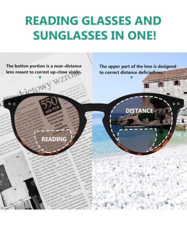 Eyekepper 4 Pack Bifocal Sunglasses for Women - Round +3.00 Reading Sunglasses for Sun Protection - Stylish & Affordable Bifocal Readers - Buy Online on GoSupps.com