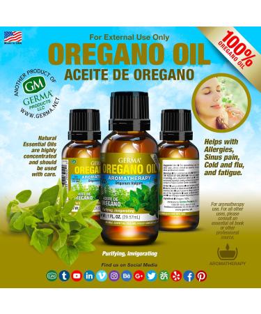 Germa Natural Oregano Oil Expectorant/Aceite de Oregano Natural Expectorante. 1oz. - Buy Online on GoSupps.com