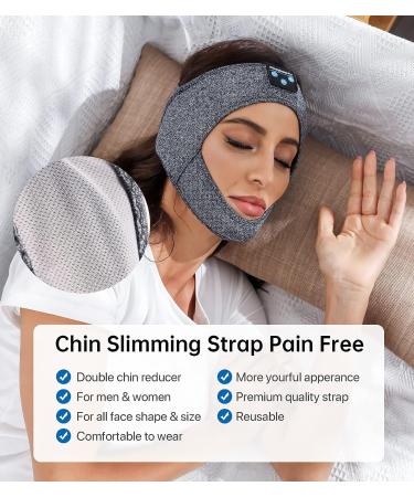 Sleepbeauty Double Chin Reduce Headband with Stereo Speakers - V Line Mask for Facial Slimming and Face Lifting - Buy Online on GoSupps.com