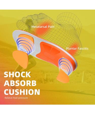 Plantar Fasciitis Relief Insoles - Heavy Duty High Arch Supports for Men & Women | Orthotic Inserts for Overpronation | Size 10-10.5 & 12-12.5 | Heel Pain Relief - Buy Online on GoSupps.com