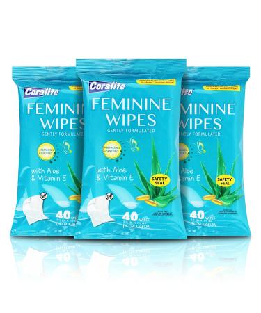 Coralite Feminine Wipes With Vitamin E and Aloe (Always)(24x$1.41)