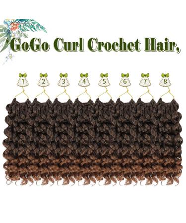 GoGo Curl Crochet Hair 10 Inch 8 Packs Water Wave Short Beach Curl Synthetic Deep Twist Extensions T30 - Buy Online on GoSupps.com