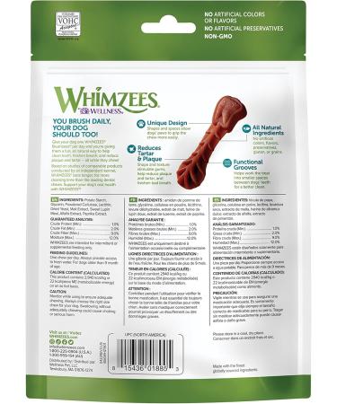 Whimzees 330048 Natural Variety Value Pack Medium or/Whgr/Wh 29.6 oz 1Piece Vegetable Medium & Natural Grain Free Long Lasting Dental Dog Treats Daily Use Packs Extra Small - Buy Online on GoSupps.com
