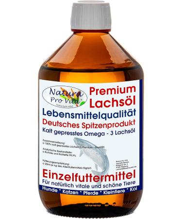 Premium Omega-3 Salmon Oil for Horses | Cold-Pressed Fish Oil for Skin & Immune Support | 3L Glass Bottle (3x1L) - Natural Horse Food - Buy Online on GoSupps.com
