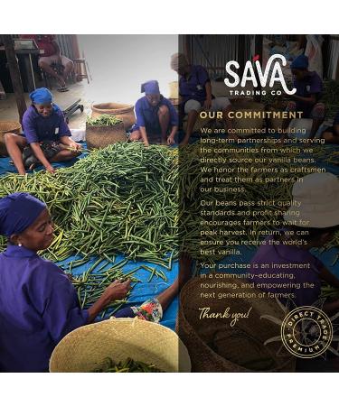 SAVA Madagascar Vanilla Bean Syrup - 100% Pure Gourmet Vanilla w/Organic Cane Sugar - Perfect for Desserts, Cocktails, Ice Cream & Coffee - 5oz - Buy Online on GoSupps.com