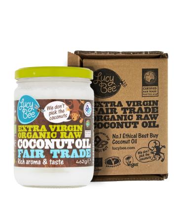 462g Extra Virgin Organic Coconut Oil Amazon Exclusive Lucy Bee Coconut Oil Fair Trade