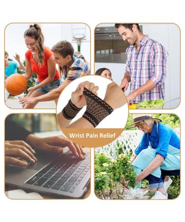 Compression Wrist Sleeve | Copper Wrist Support Brace for Pain Relief & Recovery | Arthritis & Carpal Tunnel Aid | International Shipping Available - Buy Online on GoSupps.com