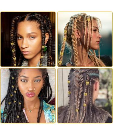 Cipszoely 50 Pieces Gold Hair Cuffs Girls Gold Hair Accessories Aluminum Dread Locks Anti-Rust Plating Braid Accessories Hair Jewelry Rings Clips Dreadlocks Accessories for Hiphop Fans - Buy Online on GoSupps.com