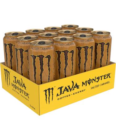 Monster Energy Java Salted Caramel 444mL Cans Pack of 12 - Buy Online on GoSupps.com
