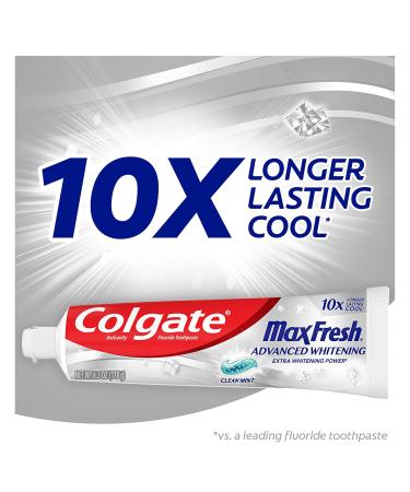 Colgate Max Fresh Toothpaste - Advanced Whitening Clean Mint with Breath Strips 6.3 Oz - Fight Cavities & Freshen Breath - Buy Online on GoSupps.com