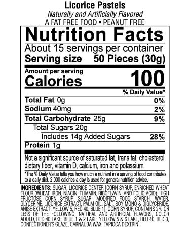 Jelly Belly Licorice Pastels - 1 Pound (16 Ounces) Resealable Bag - Genuine  Official  Straight from the Source - Buy Online on GoSupps.com