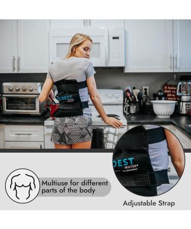 Large Flexible Gel Ice Pack & Wrap with Straps for Hot Cold Therapy - Pain Relief for Injuries - Reusable - 11 x 14 - Buy Online on GoSupps.com