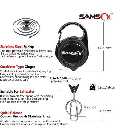 SAMSFX Fishing Line and Hook Knot Tying Tool Kit - 3 Knot Tyers & Zinger Retractor - Buy Online on GoSupps.com