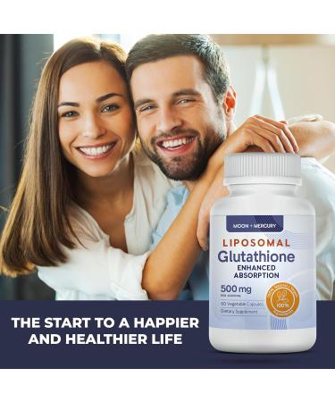 Liposomal Glutathione Capsules - Enhanced Reduced Glutathione Supplement | 60 Count for Optimal Detox & Health - Buy Online on GoSupps.com