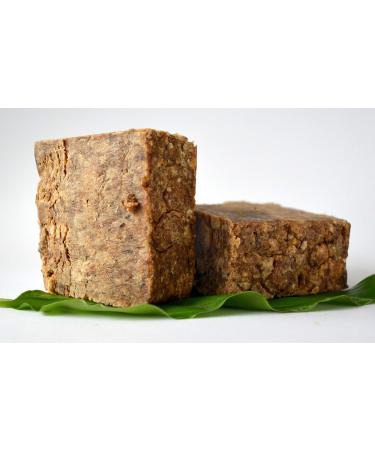 Raw African Black Soap 100% Vegetable Base Chemical & Cruelty Free Organic African Black Soap is Natures Beauty Secret Fights Multiple Skin Conditions Ghana West Africa