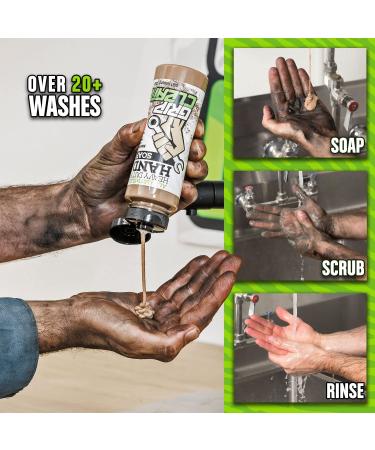 Grip Clean Heavy Duty Pumice Hand Cleaner | All Natural Lime Scented Soap for Auto Mechanics | Absorbs Grease, Oil, Stains & Odors | Moisturizing Ingredients Included - Buy Online on GoSupps.com
