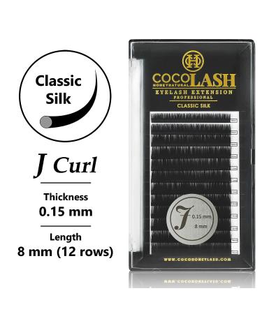 COCO Honey Lash Eyelash Extensions | Classic J Curl 0.15mm Faux Mink Individual Lashes | 8mm Length - Buy Online on GoSupps.com