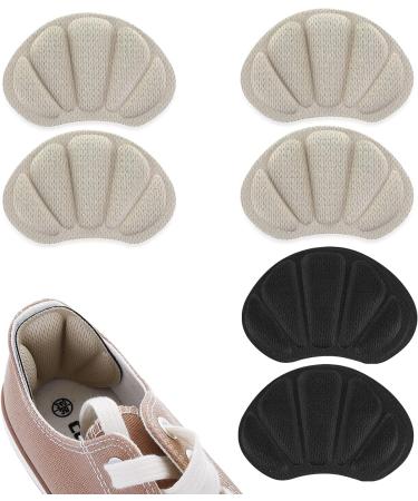 Sibba High Heel Pads - 3 Pairs Shoe Cushion Inserts for a Secure Fit, Pain Prevention & Blister Relief - Beige and Black - Women's Heel Grips - Buy Online on GoSupps.com