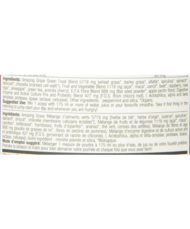 Amazing Grass Green Superfood Organic Powder with Wheat Grass and Greens Flavor: Original 30 Servings 8.5 Ounces 240 g (Pack of 1) - Buy Online on GoSupps.com