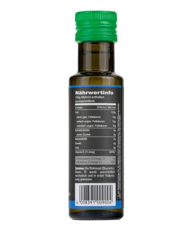 Seitenbacher Seitenbacher Pure Organic Poppy Oil Cold Pressed 100ml