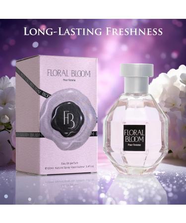 Floral Bloom for Women EDP- Oriental Floral Fragrance - Top Notes of Bergamot Osmanthus & Tea - Mid Tone of Orchid & Jasmine - Base of Patchouli Musk & Vanilla - Elegant 100ml Bottle - Buy Online on GoSupps.com