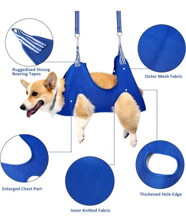 IOKHEIRA Dog Grooming Hammock & Harness with Grooming Kit | Pet Holder for Bathing & Trimming | Pet Comb & Brushes Included | Size Medium - Buy Online on GoSupps.com