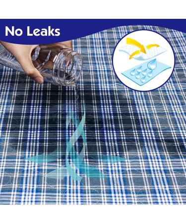 OUTCREATOR 2 Pack Waterproof Incontinence Bed Pads (34 x 54) - Non-Slip, Machine Washable - Ideal for Toddlers, Kids, Adults, Pets - Light Blue Grid Design - Buy Online on GoSupps.com