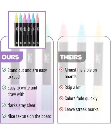 Mr. Pen Chalk Markers - 6 Pack Pastel Colors with 8 Labels | Liquid Chalk Markers for Chalkboard, Glass, Erasable | Chalk Pens & Markers - Buy Online on GoSupps.com