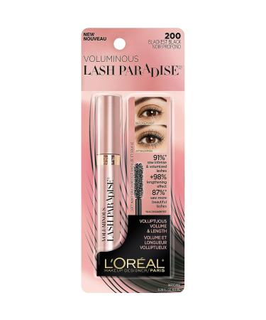 L'Oreal Paris Lash Paradise Mascara - Voluptuous Volume, Intense Length, Feathery Soft Full Lashes, No Flaking, No Smudging, No Clumping - Black 0.25 Fl Oz - Buy Online on GoSupps.com