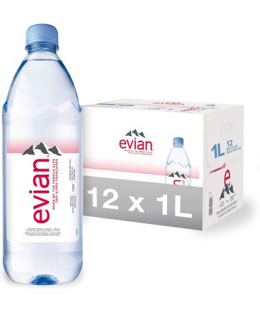 evian natural spring water 1 L Bottles 12 Pack 1 l (Pack of 12) - Buy Online on GoSupps.com