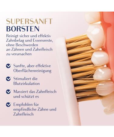 Royal Denta Gold Super Soft Toothbrush Set - 4 Pieces for Sensitive Teeth & Gums | Extra Long Bristles for Effective Interdental Cleaning - Buy Online on GoSupps.com