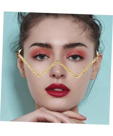 Buy Hakidzel Decor Glasses Frame - Rhinestone Street Style European & American Design 14.8x14.2cm | International Shipping Available - Buy Online on GoSupps.com
