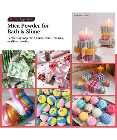 30 Colors Mica Powder for Epoxy Resin - Natural Pigment Dye for Cosmetics, Paint, Soap, Nail Polish, Candles & More - 5g Set - Buy Online on GoSupps.com