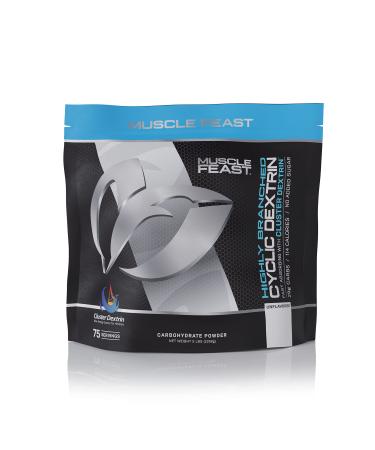 Muscle Feast Highly Branched Cyclic Dextrin Premium Pre-Workout or Post-Workout Supplement, Unflavored, 5lbs