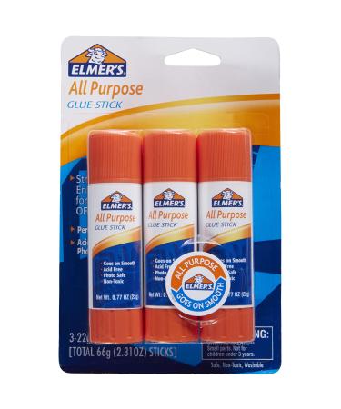 Elmer's All Purpose Glue Sticks, Washable, 6 Grams, 2 Count