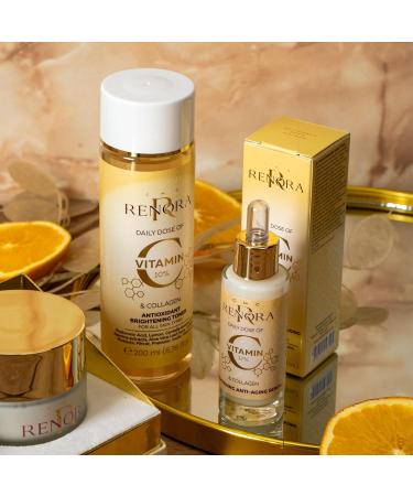  CMC R RENORA RENORA Antioxidant Brightening Toner with Vitamin C Collagen Hyaluronic Acid Centella Asiatica Aloe Vera Caffeine and Probiotics Revitalizing Cocktail Brightens Spots and - Buy Online on GoSupps.com